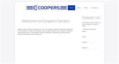 Desktop Screenshot of cooperscarriers.net